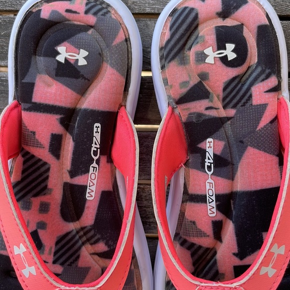 Under Armour UA Girl's Marbella VI Alpha Flip-Flop, EUC - Picture 4 of 5